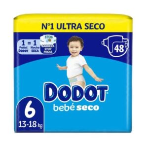dodot bebé seco talla 6 48 pañales