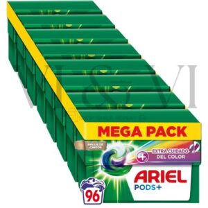 Ariel Pods Cuidado del Color Pack Ahorro 96 Cápsulas