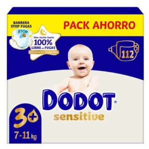 Dodot Sensitive 3+ extra absorción 112 pañales