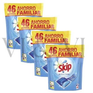 Skip Active Clean Detergente Pack Ahorro 4 x 46