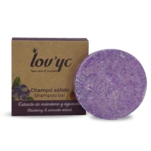 champú sólido arándano y aguacate
