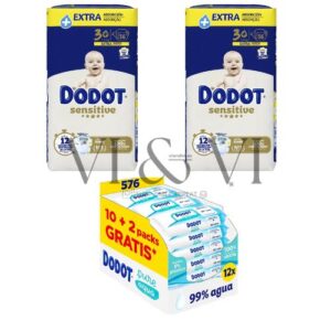 dodot sensitive talla 3+ pack aqua pure