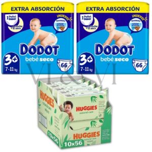 Dodot Bebé Seco 3+ Huggies