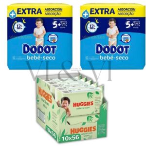 Dodot Bebé Seco 5+ Toallitas Huggies