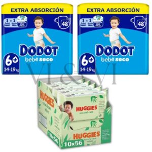 Dodot Bebé Seco 6+ Pañales y Huggies