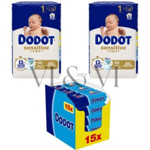 Dodot Sensitive recién nacido con toallitas