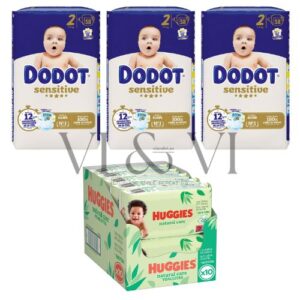 Dodot Sensitive talla 2 con toallitas Huggies