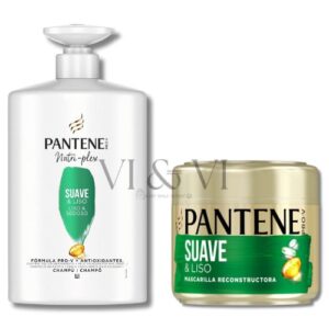 pantene suave y liso pack champú y mascarilla