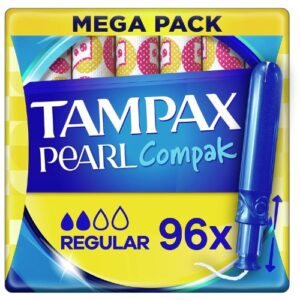 tampax pearl regular mega pack 96