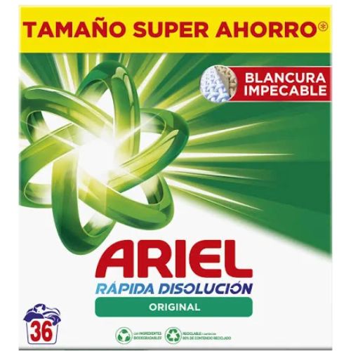 Ariel Original Detergente en polvo 36 Lavados