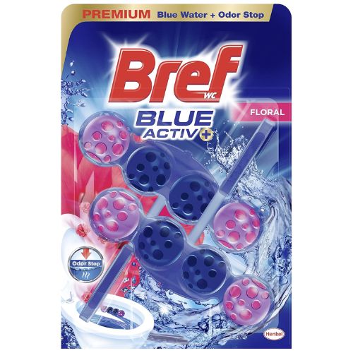 BREF WC blue activ+ floral pack ahorro