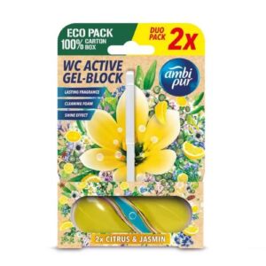 AmbiPur WC Active Gel-Block Cítricos y Jazmín Pack Ahorro