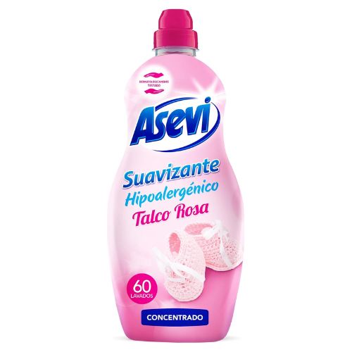 asevi talco rosa suavizante bebé 60 lavados