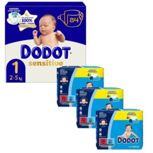 dodot talla 1 pack toallitas azules