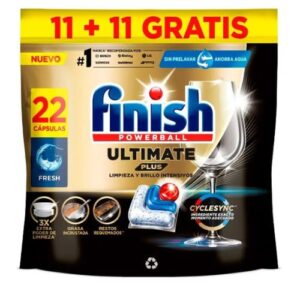finish lavavajillas ultimate plus 22 cápsulas