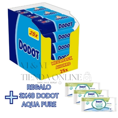 Dodot Toallitas Azules y Aqua Pure