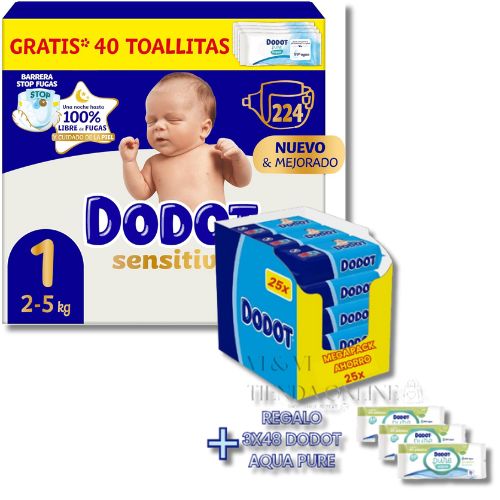dodot pañales talla 1 mega pack