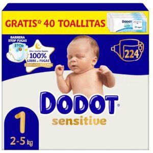 dodot sensitive talla 1 mega pack 224 pañales