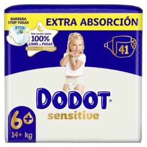 dodot sensitive pañales talla 6+ extra absorción 41 pañales