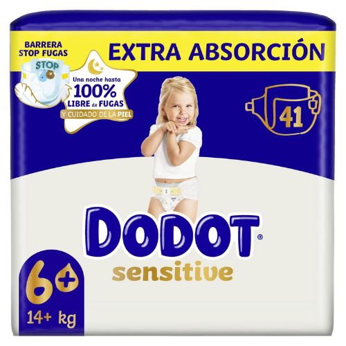 dodot sensitive pañales talla 6+ extra absorción 41 pañales