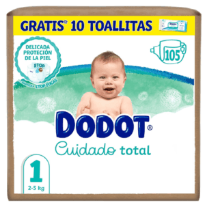 Dodot Cuidado Total Talla 1 (2-5kg) 105 Pañales