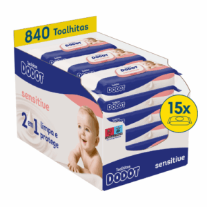 Dodot Sensitive toallitas caja de 15 x 56