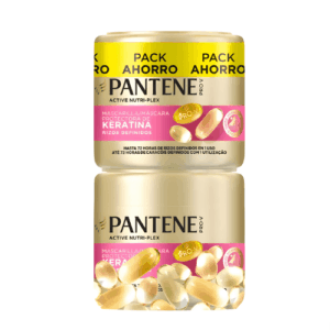 Pantene Rizos Definidos con Keratina Mascarilla Duplo 2 x 300 ml