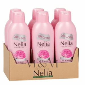 Nelia Gel de Ducha Hidratante Agua de Rosas 900 ml Pack Ahorro 6 Unidades