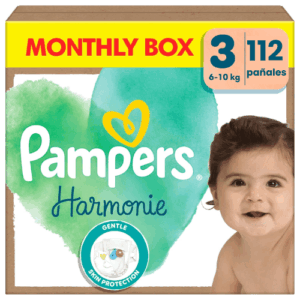 Pampers Harmonie Talla 3 (6-10 kg) Caja Ahorro 112 pañales