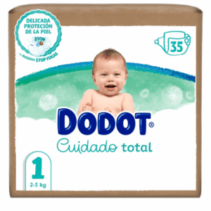 Dodot cuidado total talla 1 paquete de 35 pañales