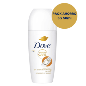 Dove Advanced Care Coco Desodorante Roll On Pack 6 x 50ml