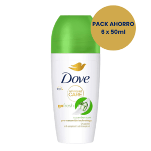 Dove Advanced Care Pepino Desodorante Roll On Pack 6 x 50ml