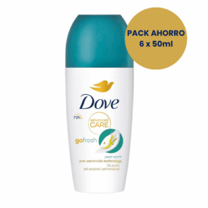 Dove Advanced Care Pera Desodorante Roll On Pack 6 x 50ml