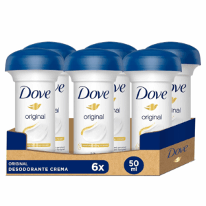 Dove Crema Original Desodorante Seta Pack 6 x 50ml