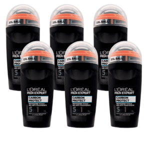 L'Oréal Men Expert Carbon Protect Roll On Pack 6 x 50 ml