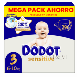 dodot sensitive talla 3 mega pack 296 Pañales