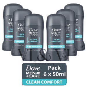 Dove Men Clean Comfort desodorante stick 6 x 50 ml