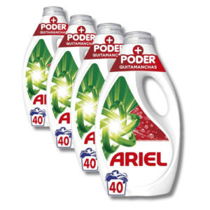 Ariel Poder Quitamanchas Pack 4 x 40 Lavados