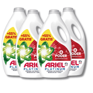 Ariel Poder Quitamanchas Pack 4 x 50 Lavados