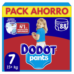 Dodot Pants Talla 7 (+15 kg) Pack Ahorro 88 Pañales Braguita