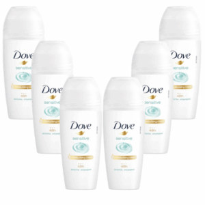 Dove Sensitive Desodorante Roll On Pack 6 x 50 ml