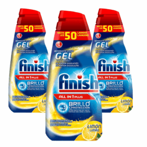Finish Gel Limón Pack 3 x 1L Lavavajillas
