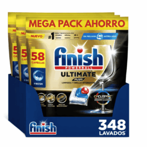 Finish Ultimate Plus Mega Pack Ahorro 348 Cápsulas Lavavajillas