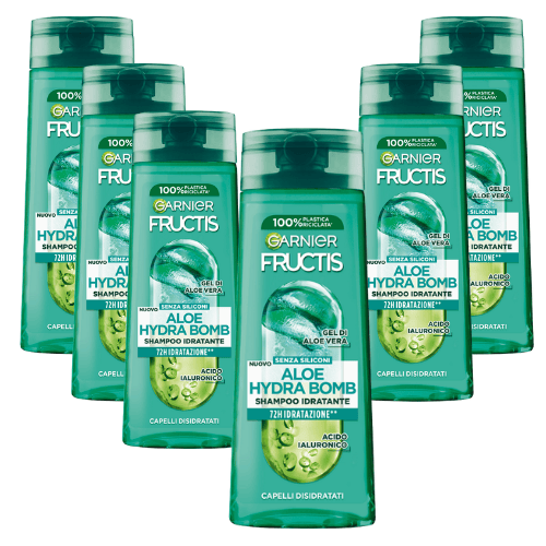 Garnier Fructis Aloe Hydra Bomb Champú Pack 6 x 250ml