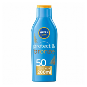 Nivea Sun Protege y Broncea Leche Solar SPF 50 200 ml