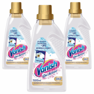 Vanish Oxi Action Gel Quitamanchas Ropa Blanca Pack 3 x 1500ml