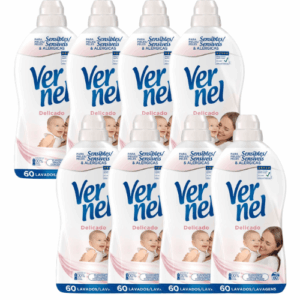 Vernel Delicado Suavizante Pack 8 x 60 Lavados