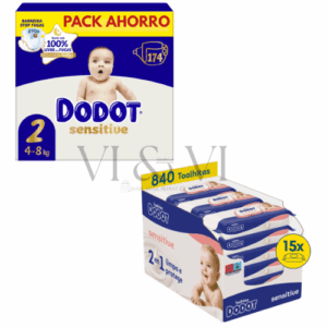 dodot sensitive talla 2 + Toallitas Sensitive