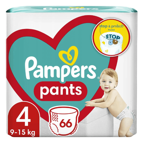 pampers pants talla 4 paquete de 66 pañales braguita