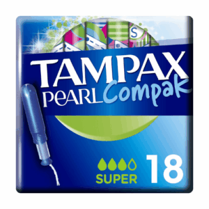 tampax pearl super caja de 18 tampones